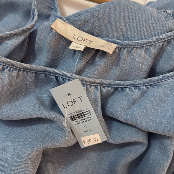 Loft Chambray Midi Dress - Picture 4 of 4